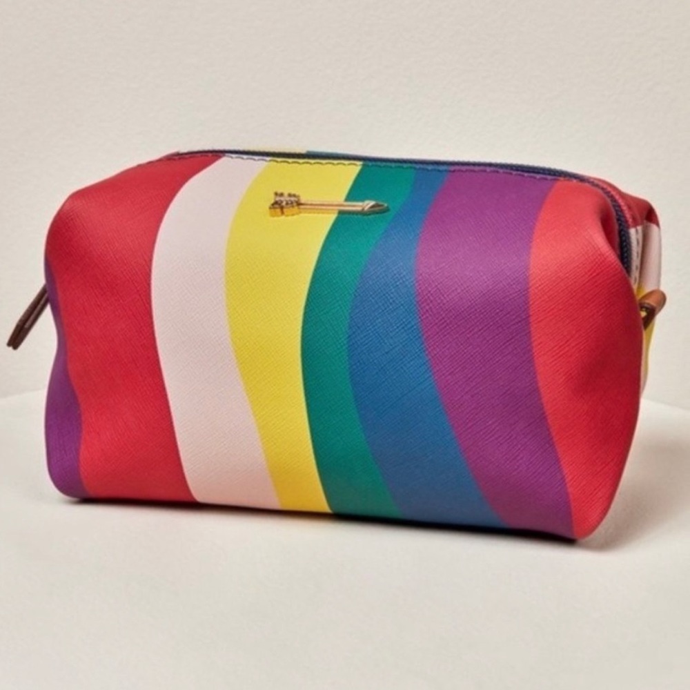 Stella and Dot Rainbow Pouf Pouch Bag